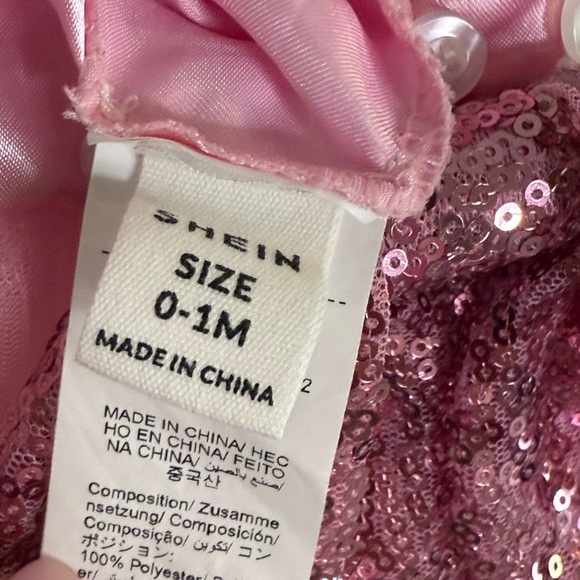 SHEIN Pink Dance Dress with Sequins and Tulle - Picture 3 of 3